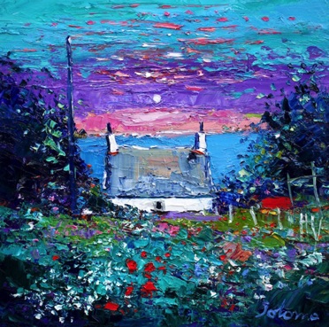 Evening Gloaming Sound of Iona 16x16 Evening Gloaming Sound of Iona 16x16